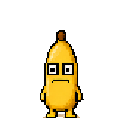 dale, a pixel banana