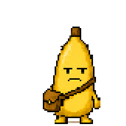 post, a pixel banana